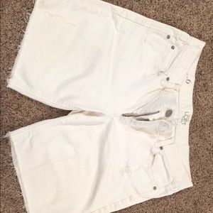 Ann Taylor Loft white shorts